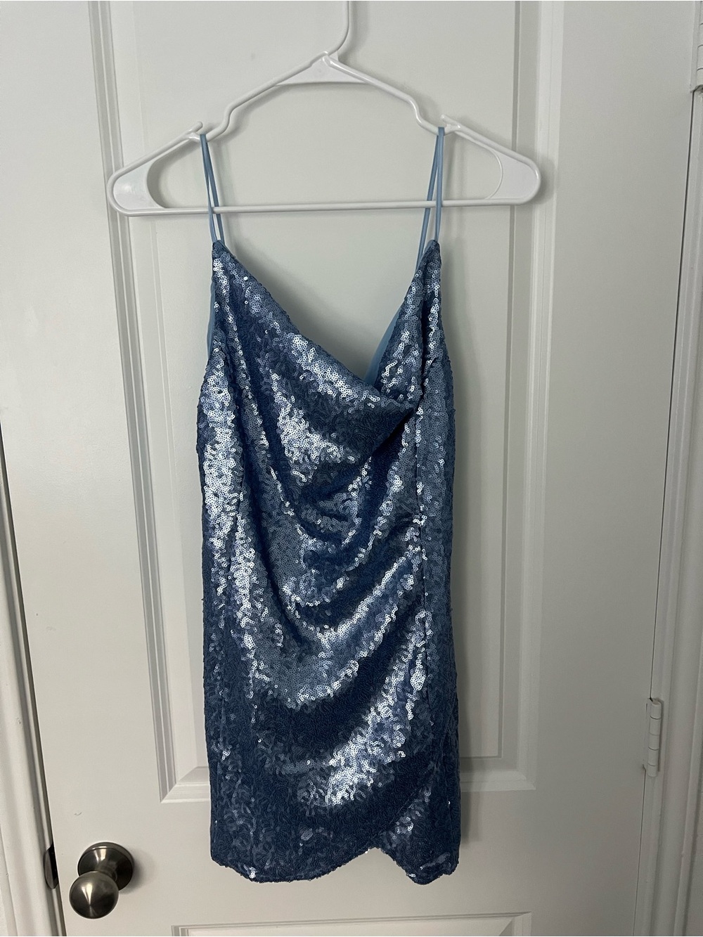 Urban Outfitters Blue Sequin Mini Dress